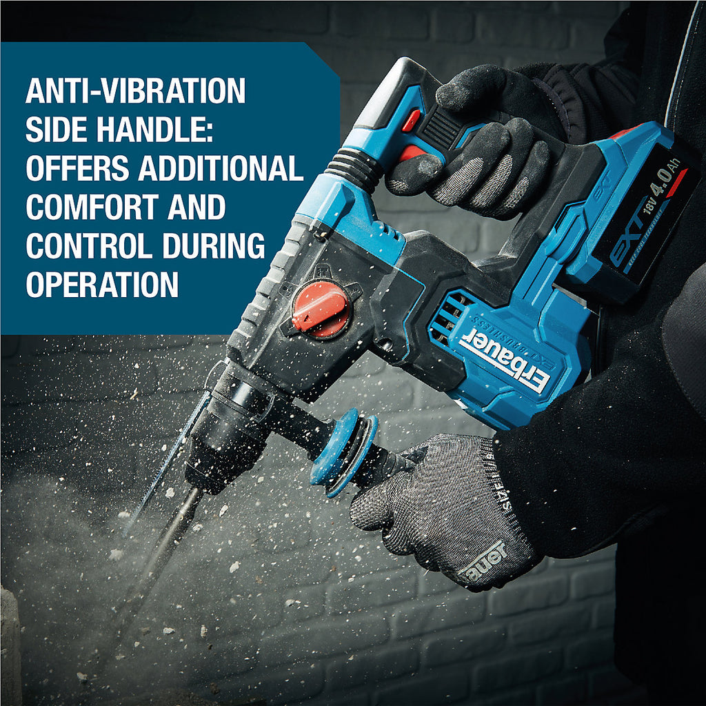 Erbauer 18V EXT Keep Cool Brushless V2 Cordless SDS+ drill (Bare Tool) - ERI1078SDS