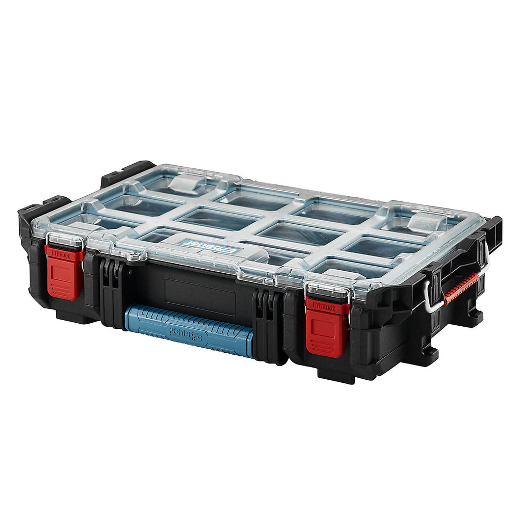 Erbauer Connecx Modular Storage Black Organiser with 10 compartments