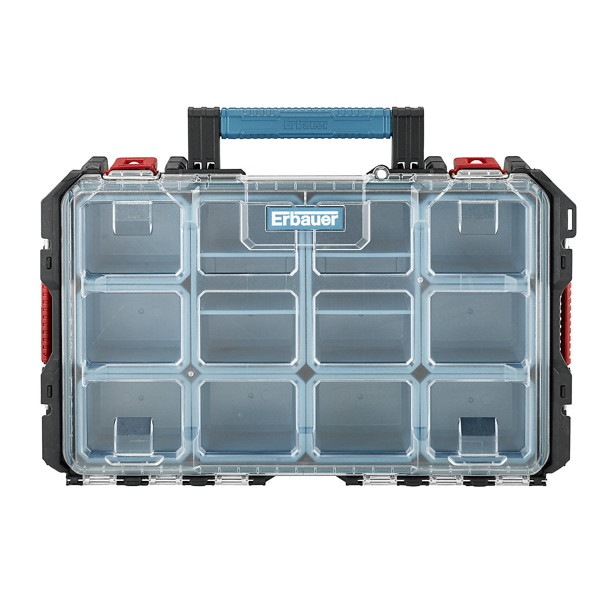 Erbauer Connecx Modular Storage Black Organiser with 10 compartments