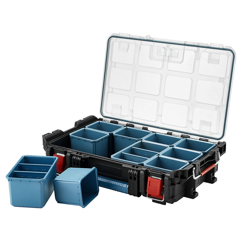 Erbauer Connecx Modular Storage Black Organiser with 10 compartments