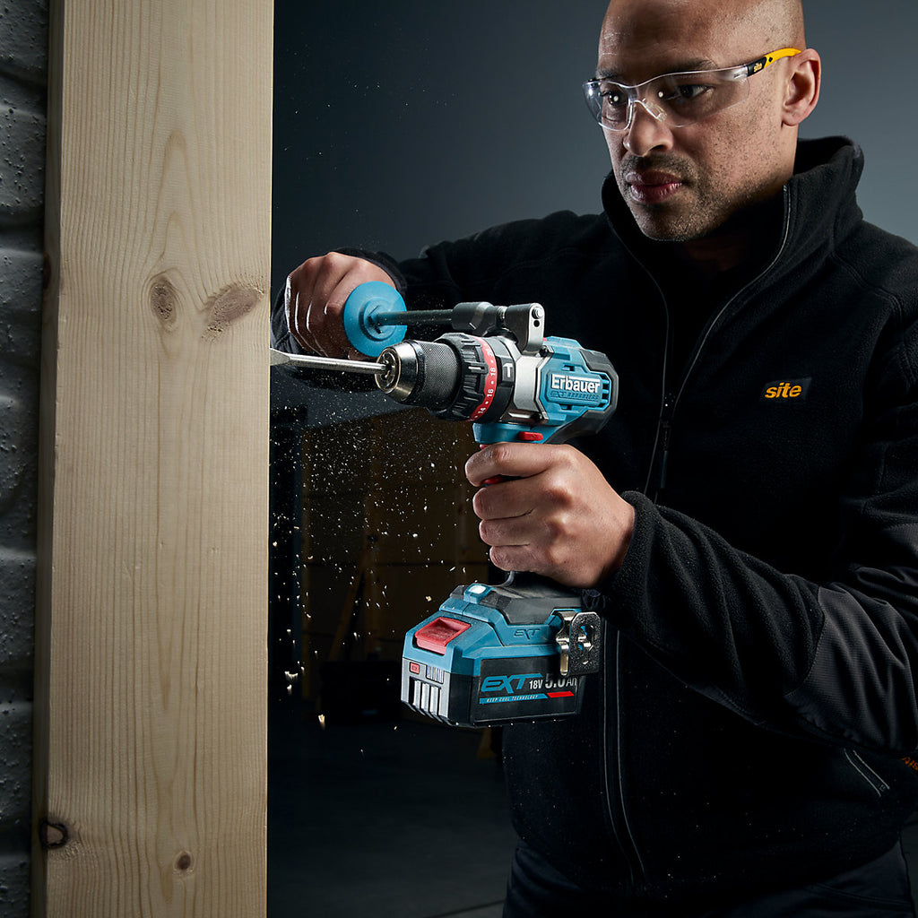Erbauer Elite 18V EXT Keep Cool Brushless V2 Cordless Combi drill (Bare Tool) - ERI1107COM