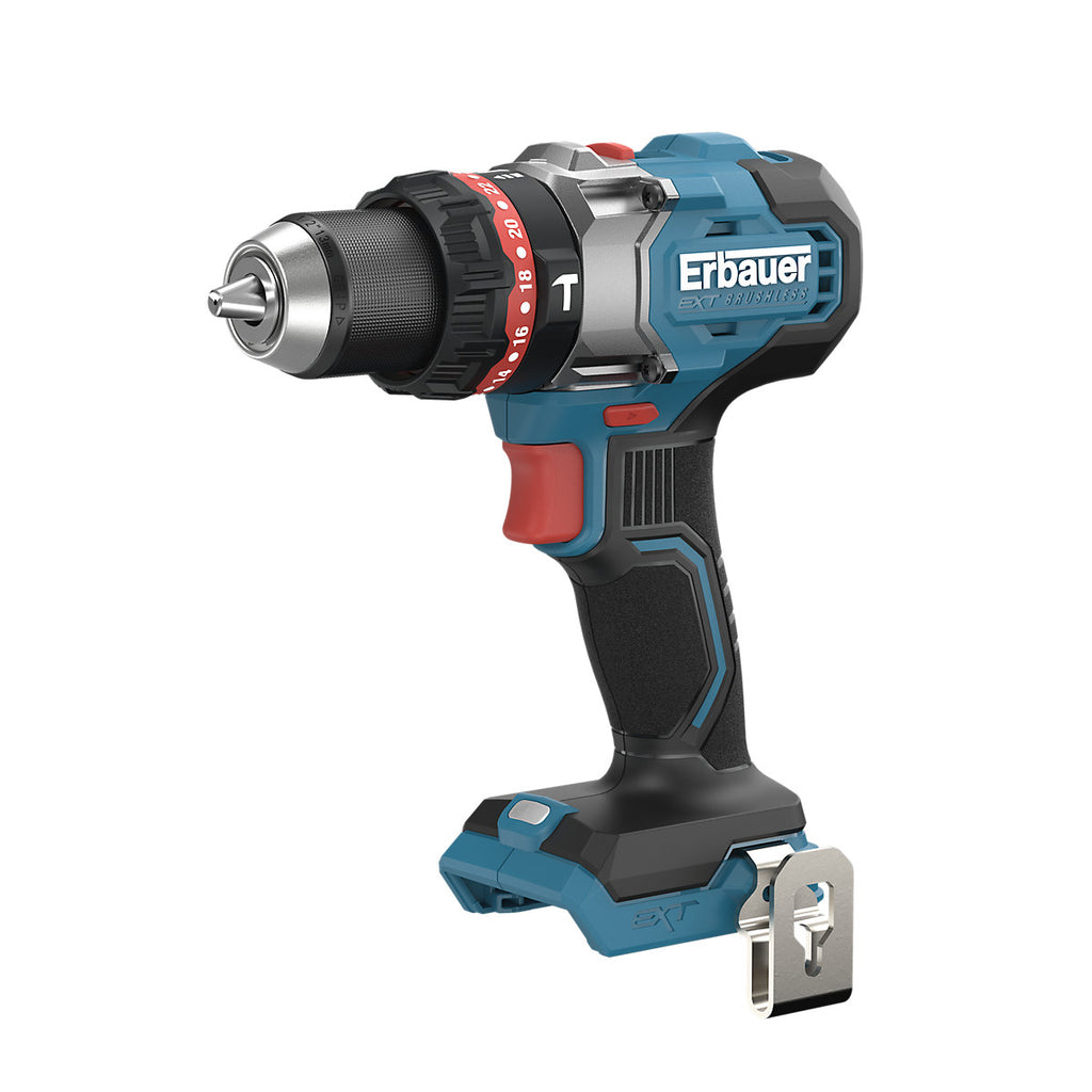 Erbauer Elite 18V EXT Keep Cool Brushless V2 Cordless Combi drill (Bare Tool) - ERI1107COM