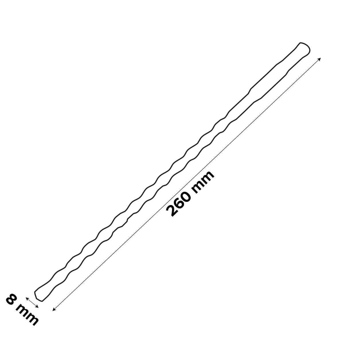 Erbauer SDS plus Masonry Drill bit (Dia)8mm (L)260mm