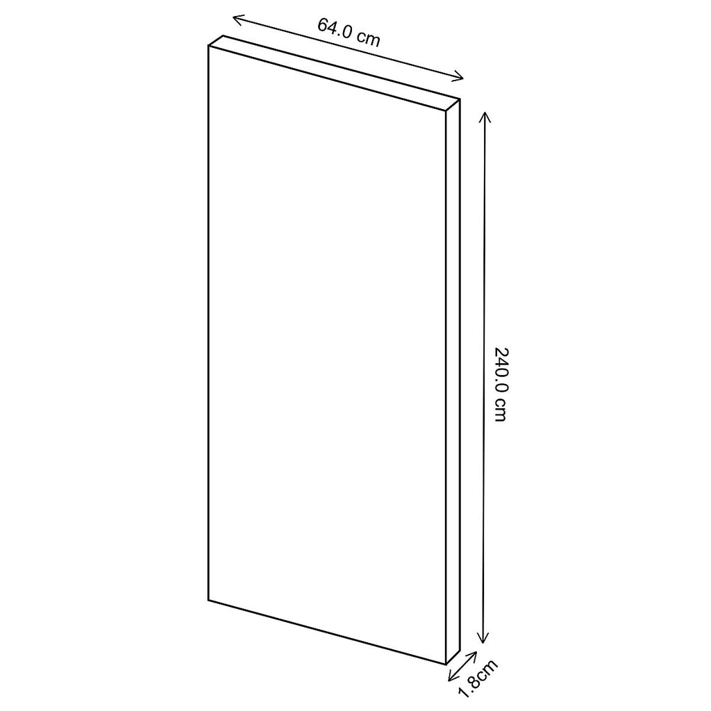 Ethos Matt tuscan red Tall Clad on larder panel (H)2400mm (W)640mm