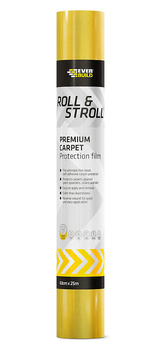Everbuild Roll & Stroll Premium Non-slip Plastic Protector roll, (L)25m x (W)0.6m