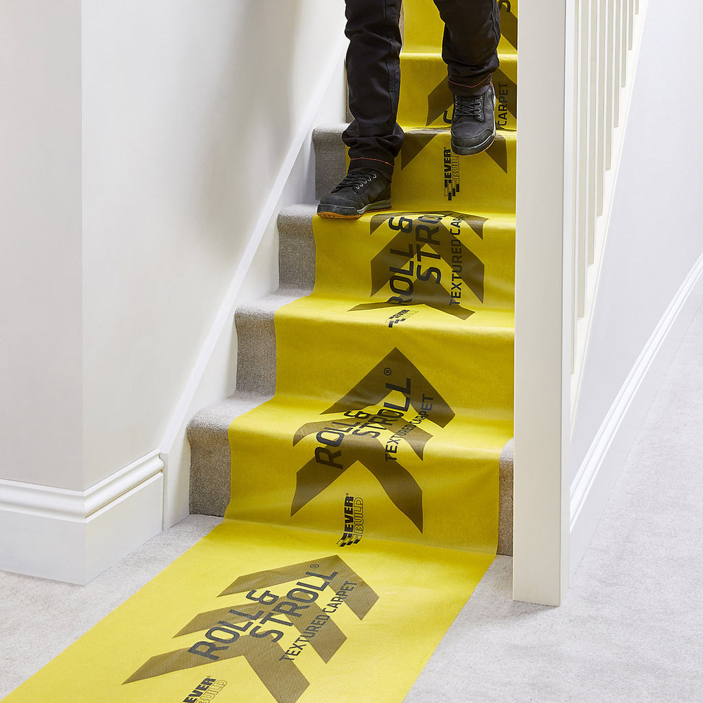 Everbuild Roll & Stroll Premium Non-slip Plastic Protector roll, (L)25m x (W)0.6m