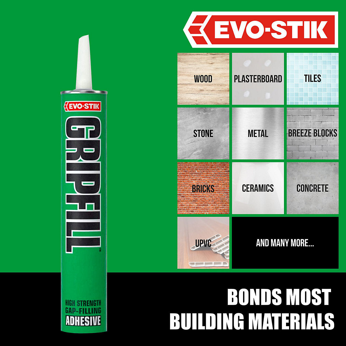 Evo-Stik Gripfill Grey Grab adhesive 350ml