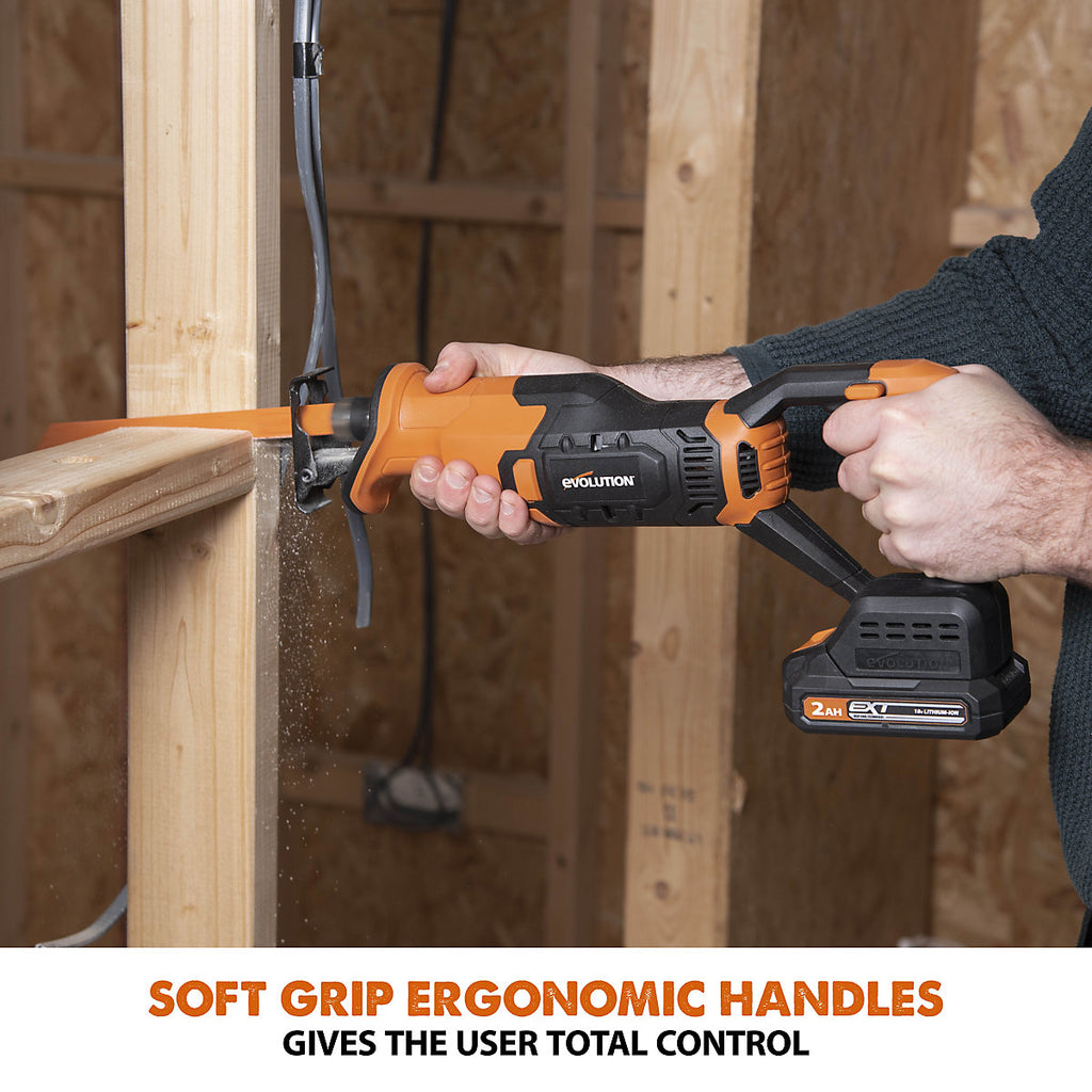 Evolution 18V EXT Keep Cool Cordless Reciprocating saw (Bare Tool) - R150RCP-LI 18V