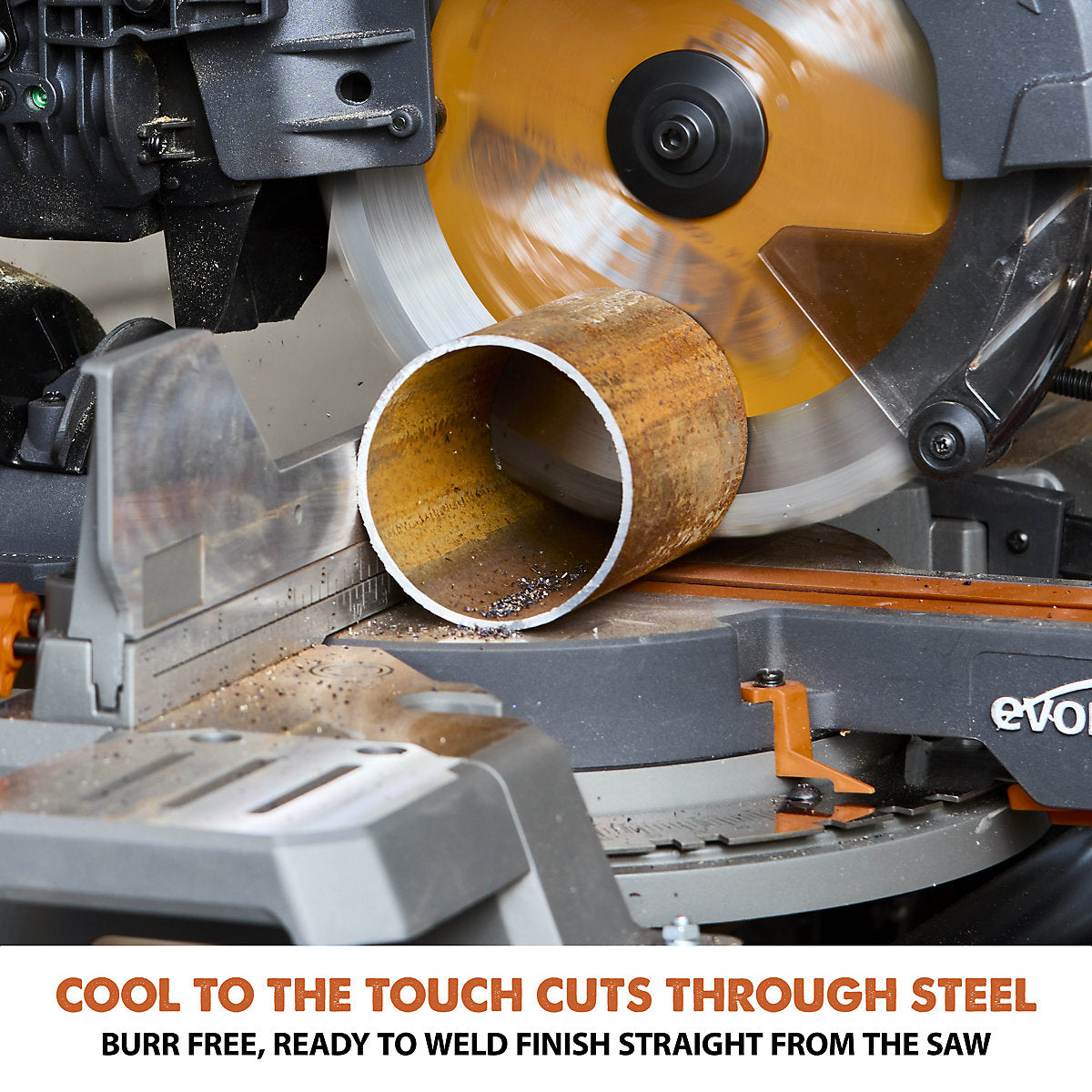 Evolution 36V 255mm Cordless Sliding mitre saw (Bare Tool) - R255SMSDB LI