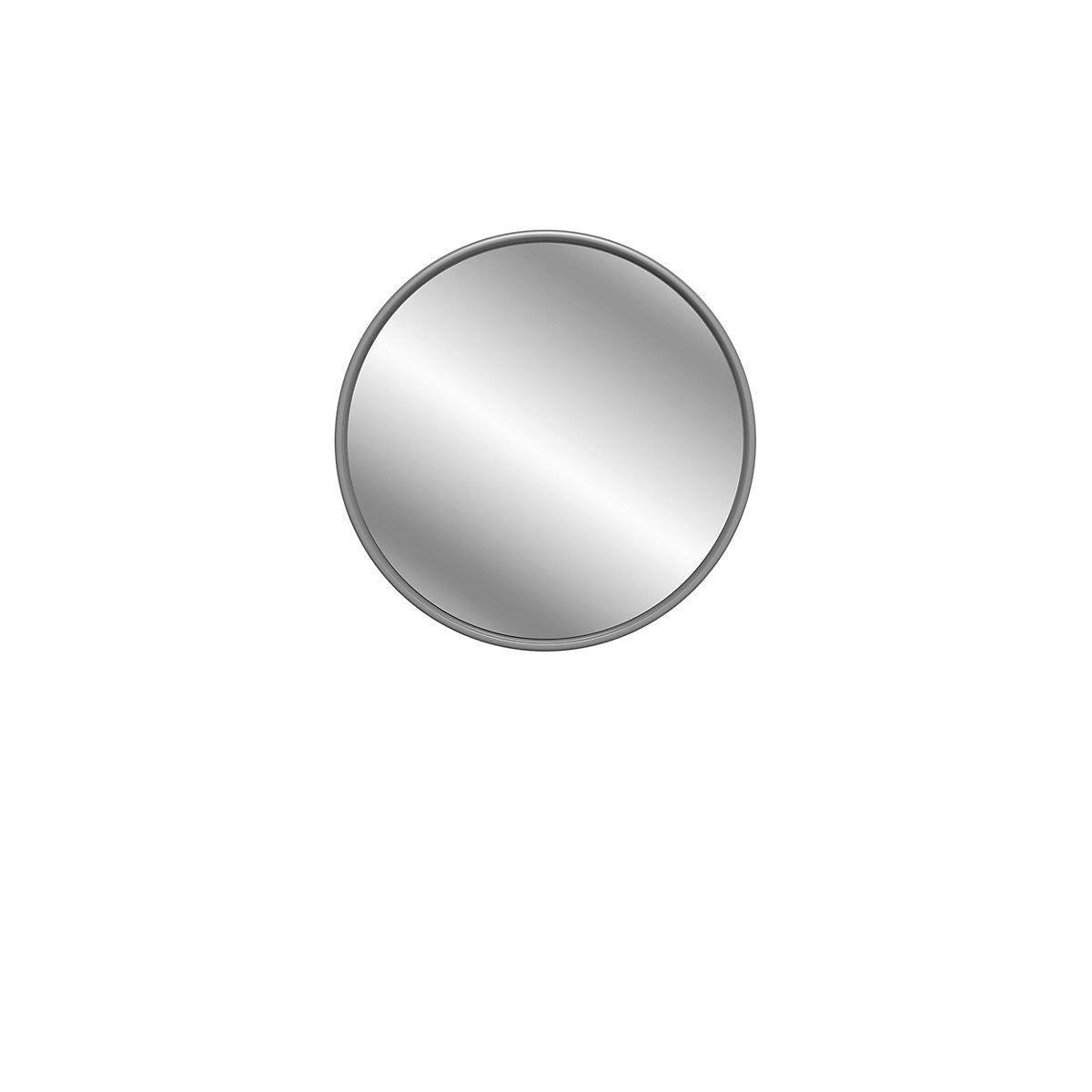 * Exbury Grey Ash Round Wall-mounted Bathroom Mirror (H)55cm (W)55cm
