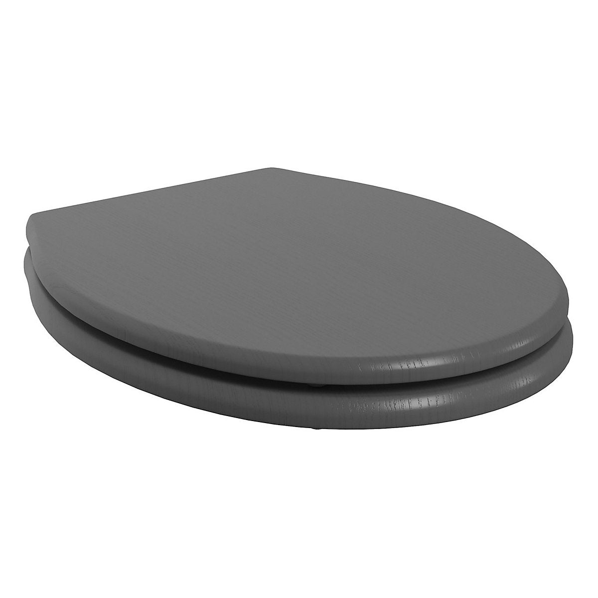 * Exbury Grey Ash Standard Soft close Wooden Toilet seat