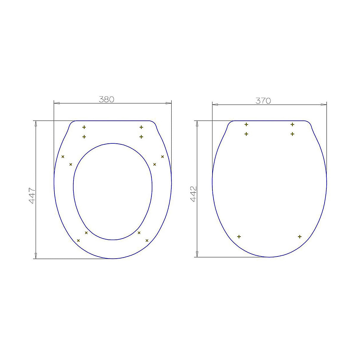 * Exbury Grey Ash Standard Soft close Wooden Toilet seat