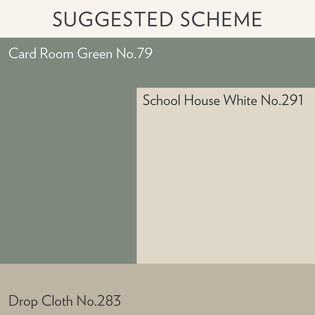 Farrow & Ball Estate Card room green No.79 Matt Emulsion paint, 2.5L
