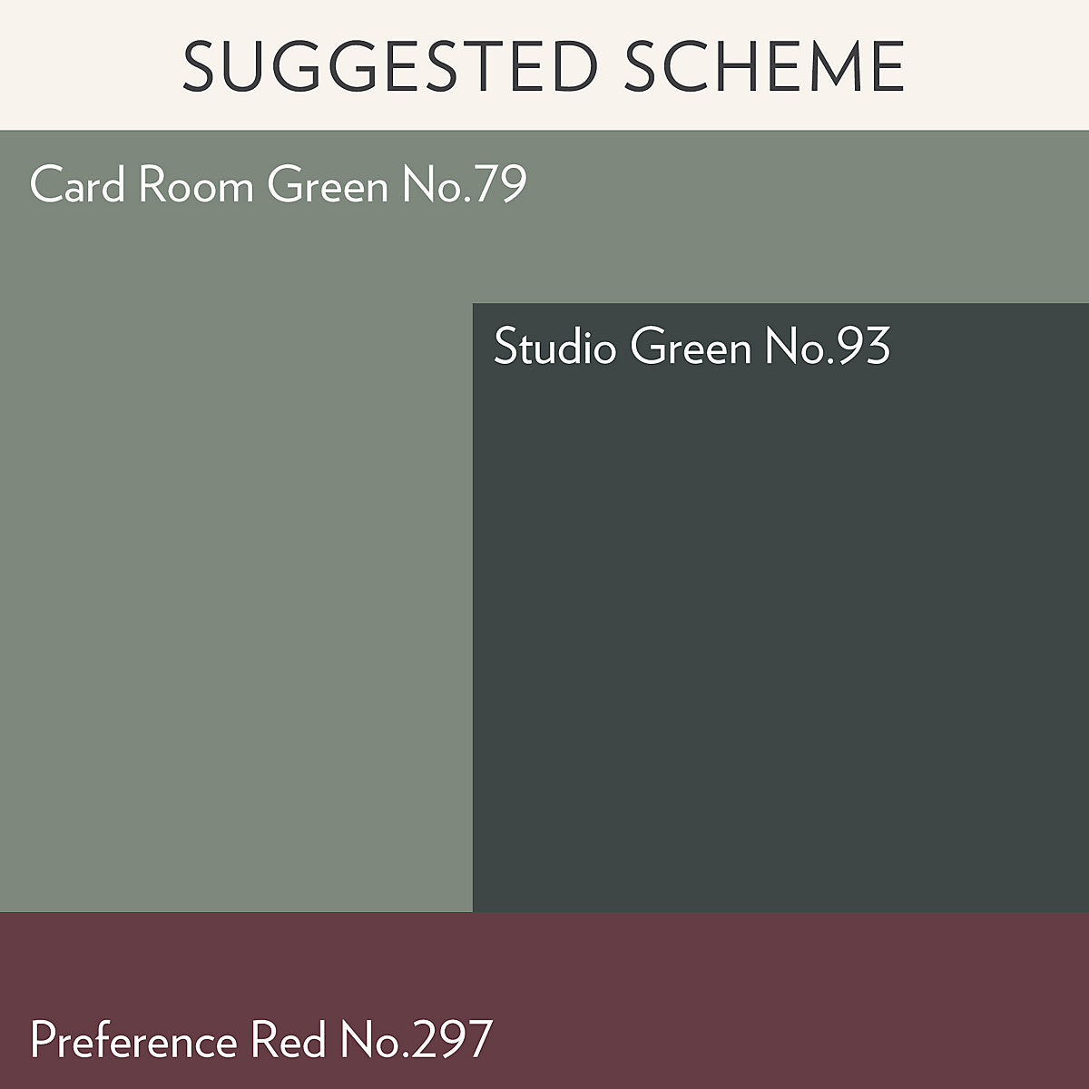 Farrow & Ball Estate Card room green No.79 Matt Emulsion paint, 2.5L