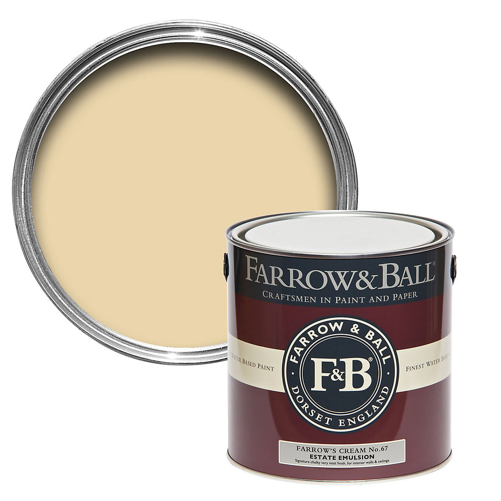 Farrow & Ball Estate Farrow's Cream Matt Wall & ceiling Emulsion paint, 2.5L