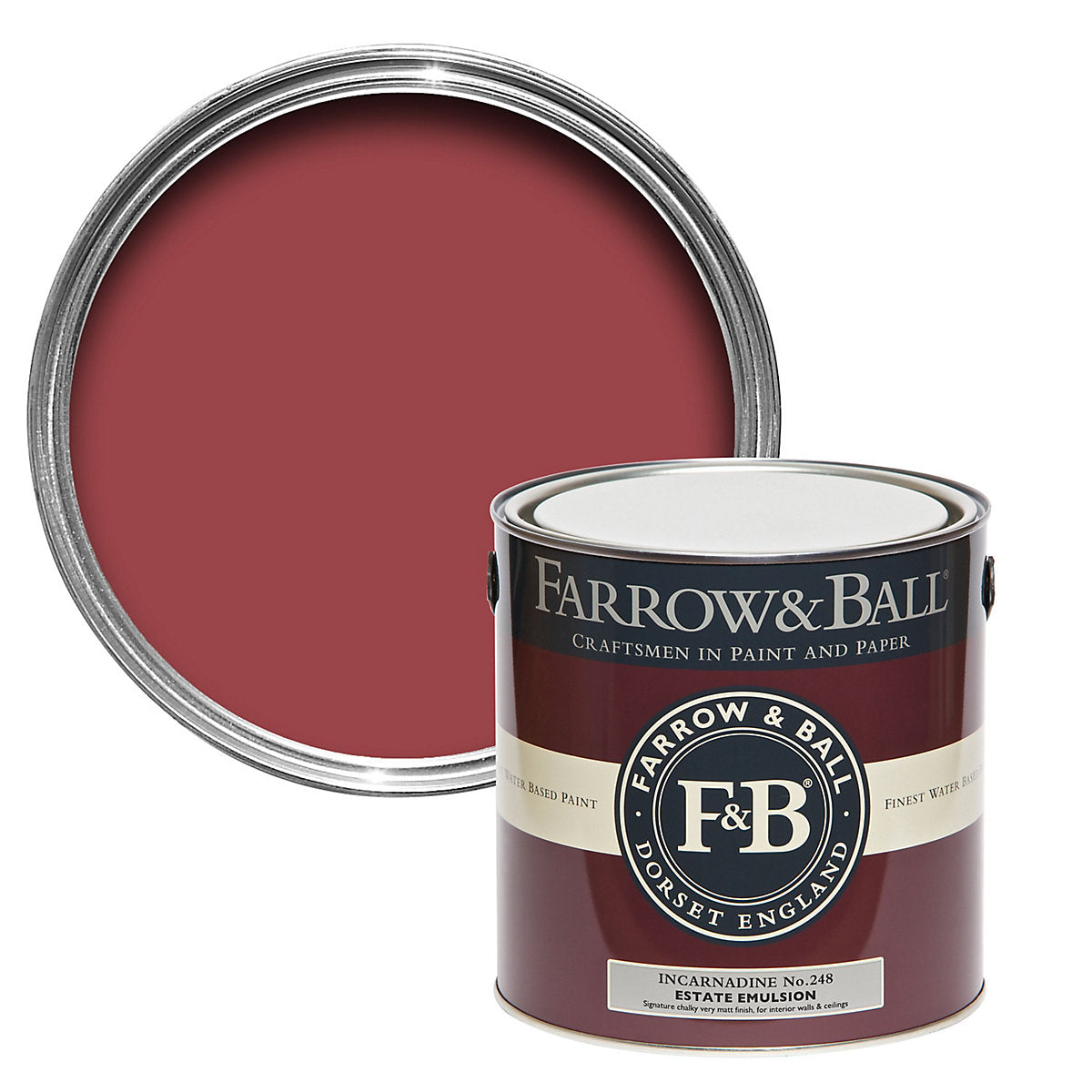 Farrow & Ball Estate Incarnadine Matt Wall & ceiling Emulsion paint, 2.5L
