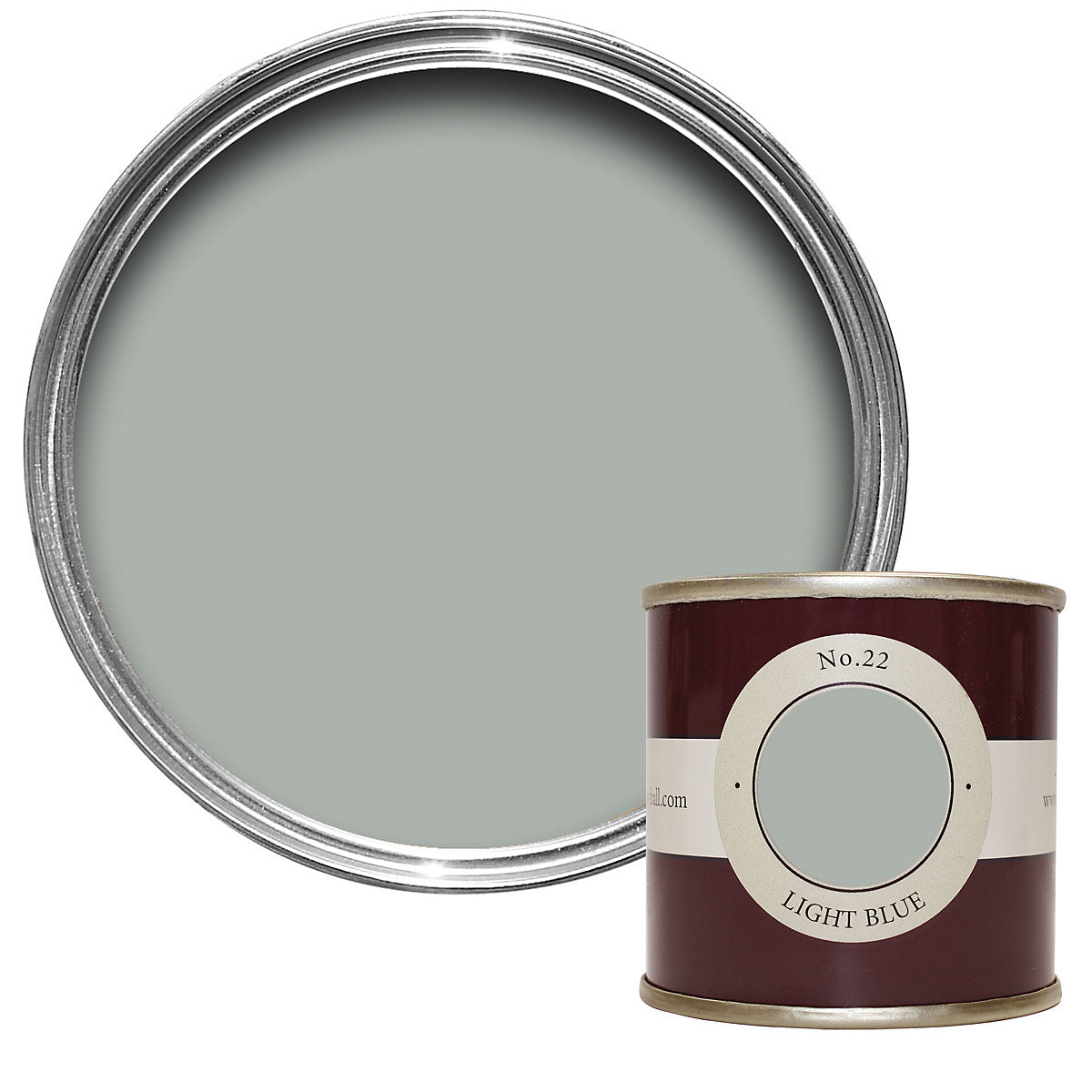 Farrow & Ball Estate Light Blue Matt Wall & ceiling Emulsion paint, 100ml Tester pot