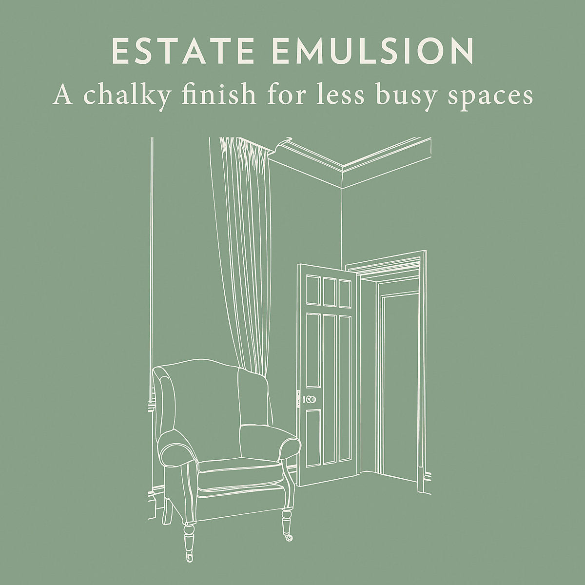 Farrow & Ball Estate Off white No.3 Matt Emulsion paint, 2.5L