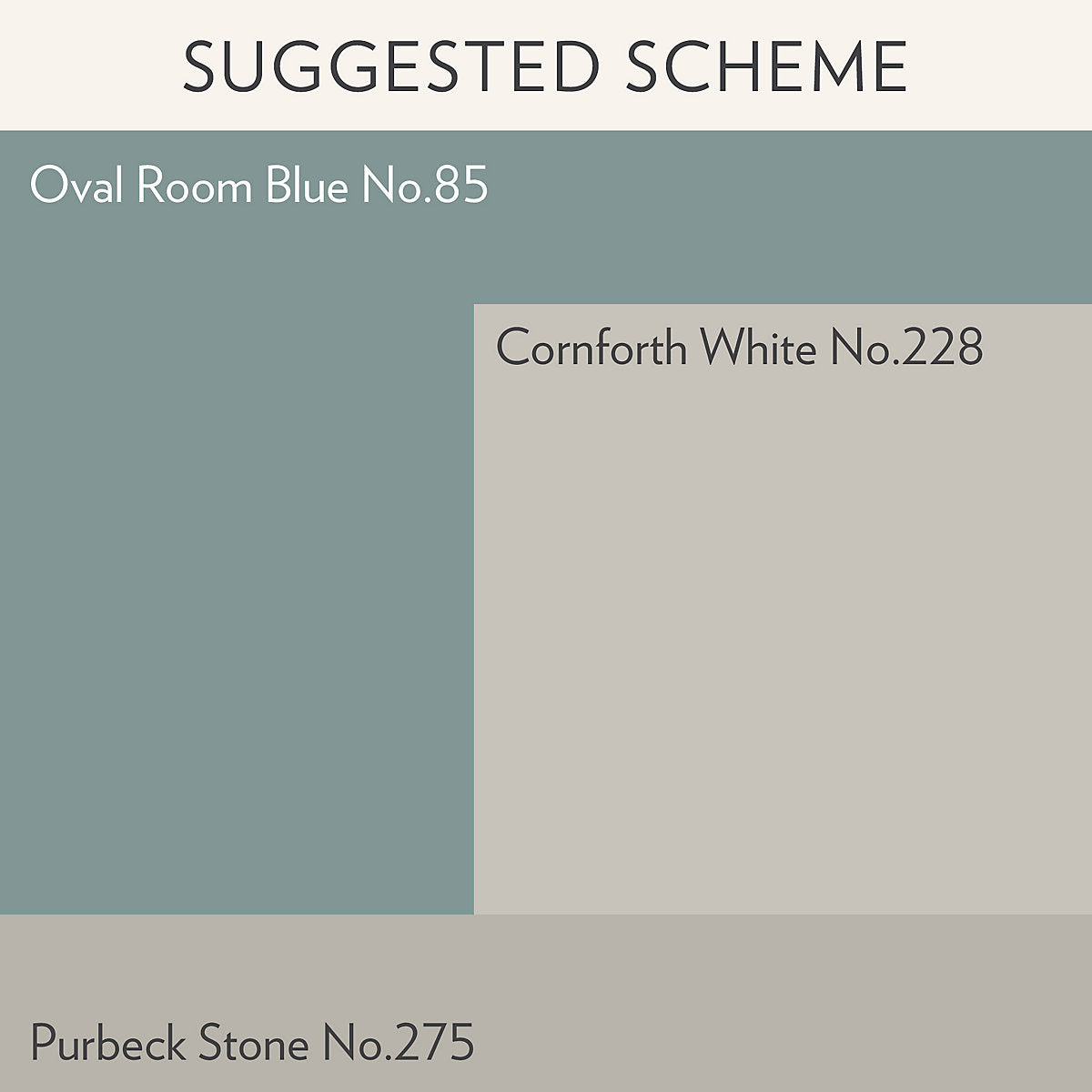 Farrow & Ball Estate Oval Room Blue Matt Wall & ceiling Emulsion paint, 100ml Tester pot