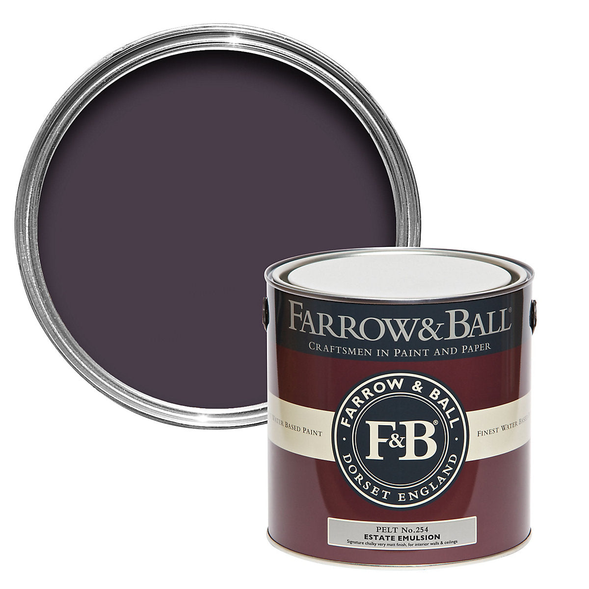 Farrow & Ball Estate Pelt Matt Wall & ceiling Emulsion paint, 2.5L