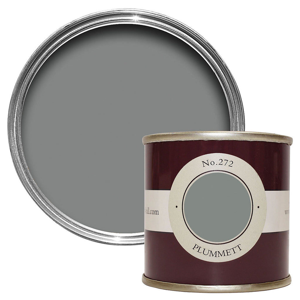 Farrow & Ball Estate Plummett Chalky Wall & ceiling Emulsion paint, 100ml Tester pot