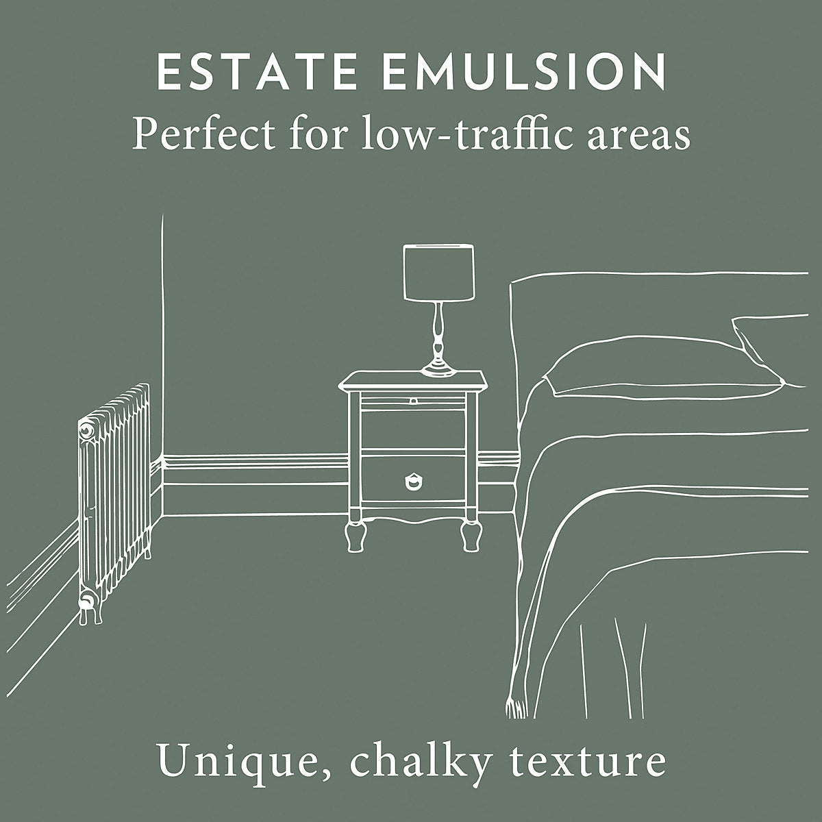 Farrow & Ball Estate Sap Green Matt Wall & ceiling Emulsion paint, 2.5L