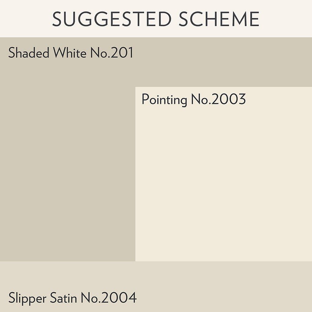 Farrow & Ball Estate Shaded White Matt Wall & ceiling Emulsion paint, 100ml Tester pot
