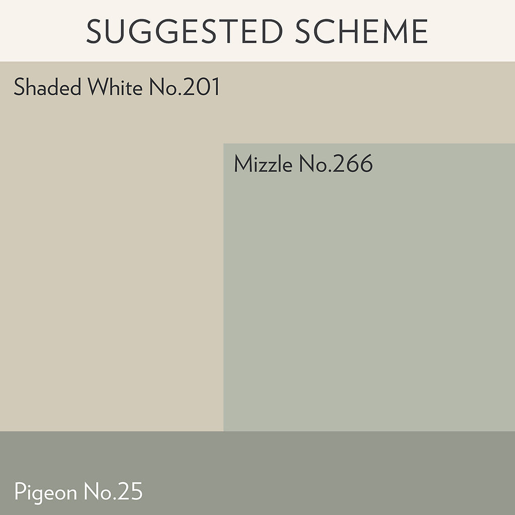 Farrow & Ball Estate Shaded White Matt Wall & ceiling Emulsion paint, 100ml Tester pot