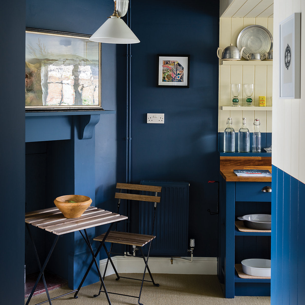 Farrow & Ball Estate Stiffkey Blue Matt Wall & ceiling Emulsion paint, 100ml Tester pot