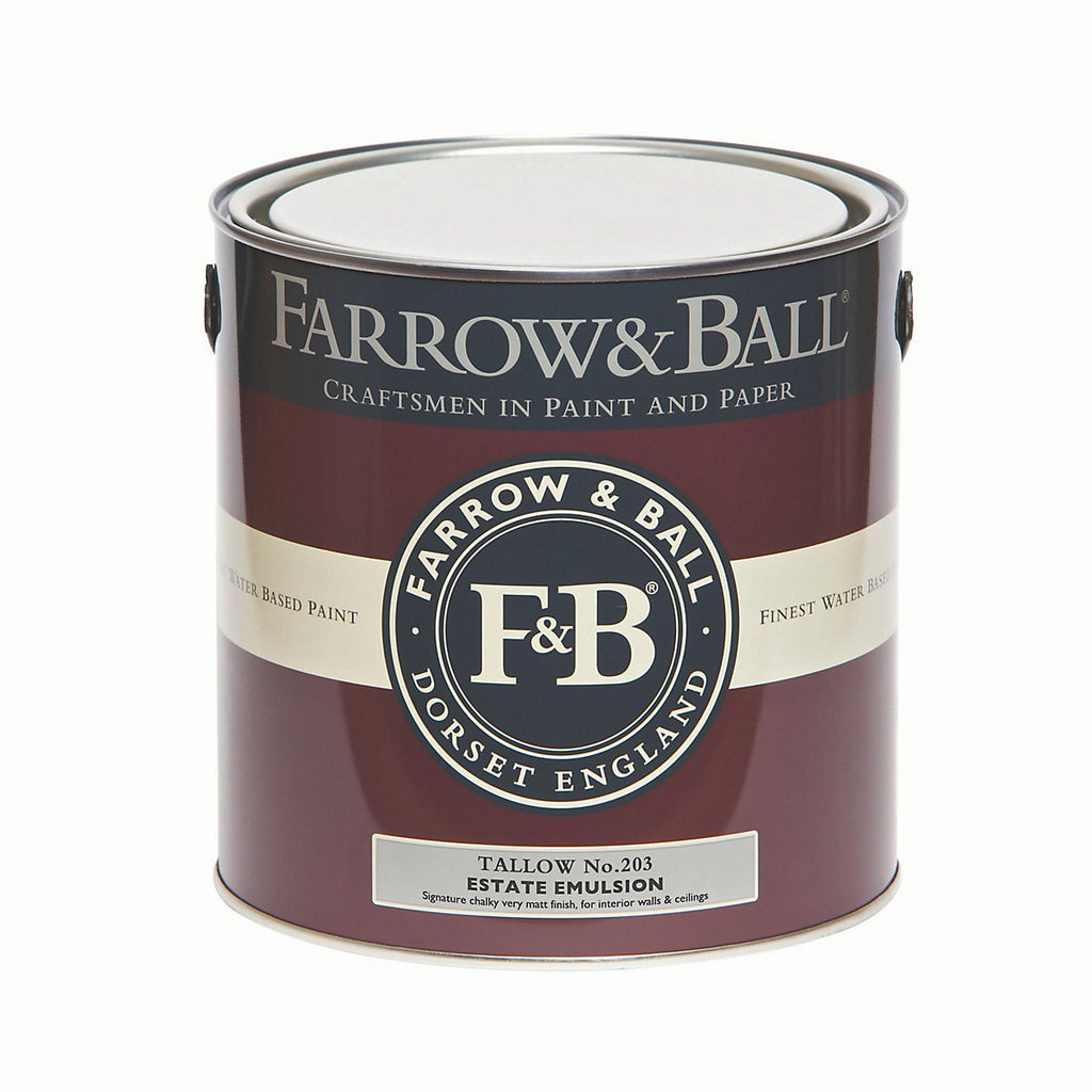 Farrow & Ball Estate Tallow No.203 Matt Emulsion paint, 2.5L