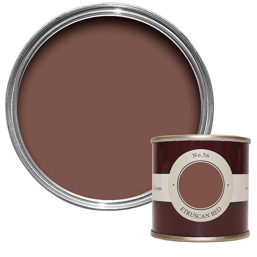 Farrow & Ball Etruscan Red Flat matt Wall & ceiling Emulsion paint, 100ml Tester pot