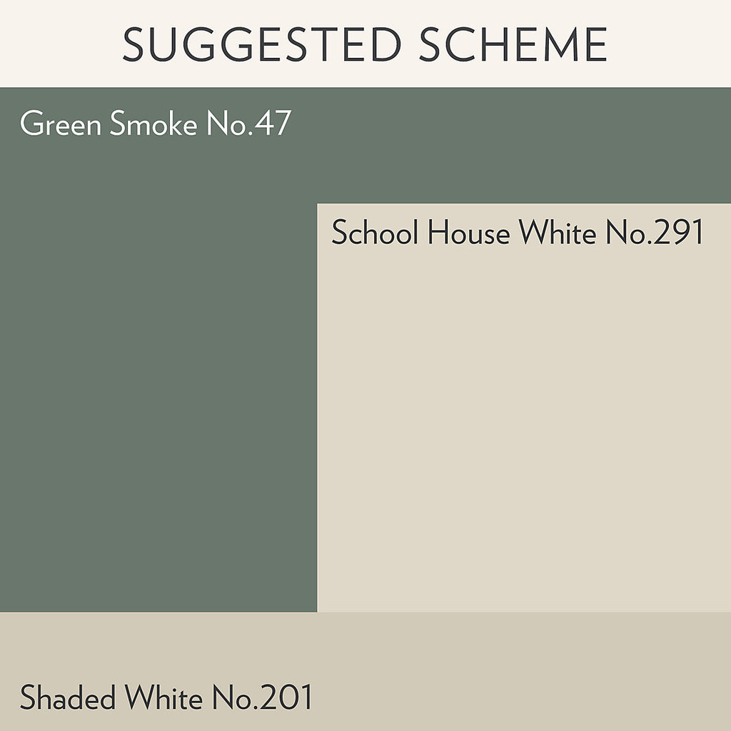 Farrow & Ball Green Smoke No.47 Flat eggshell Multi-surface Topcoat Paint, 750ml Tin