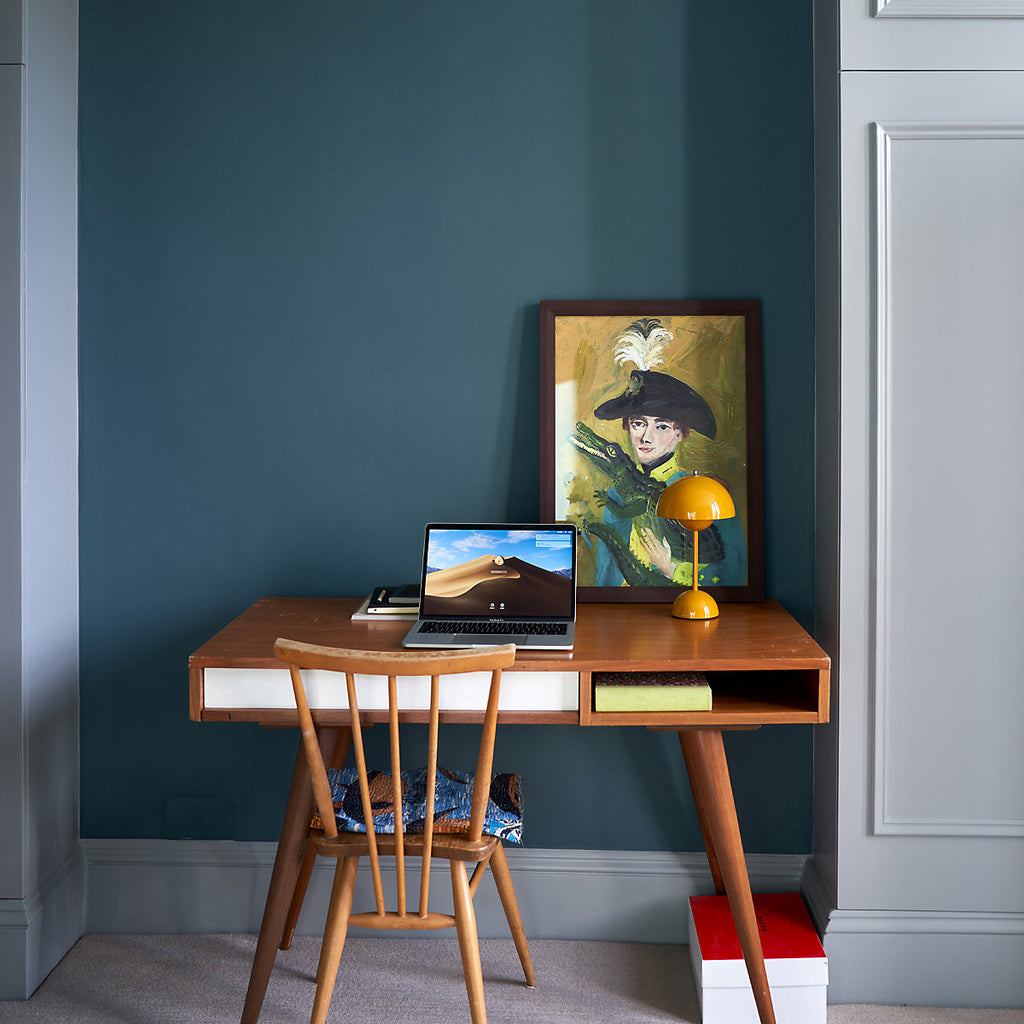 Farrow & Ball Inchyra Blue No.289 Flat eggshell Multi-surface Topcoat Paint, 750ml Tin