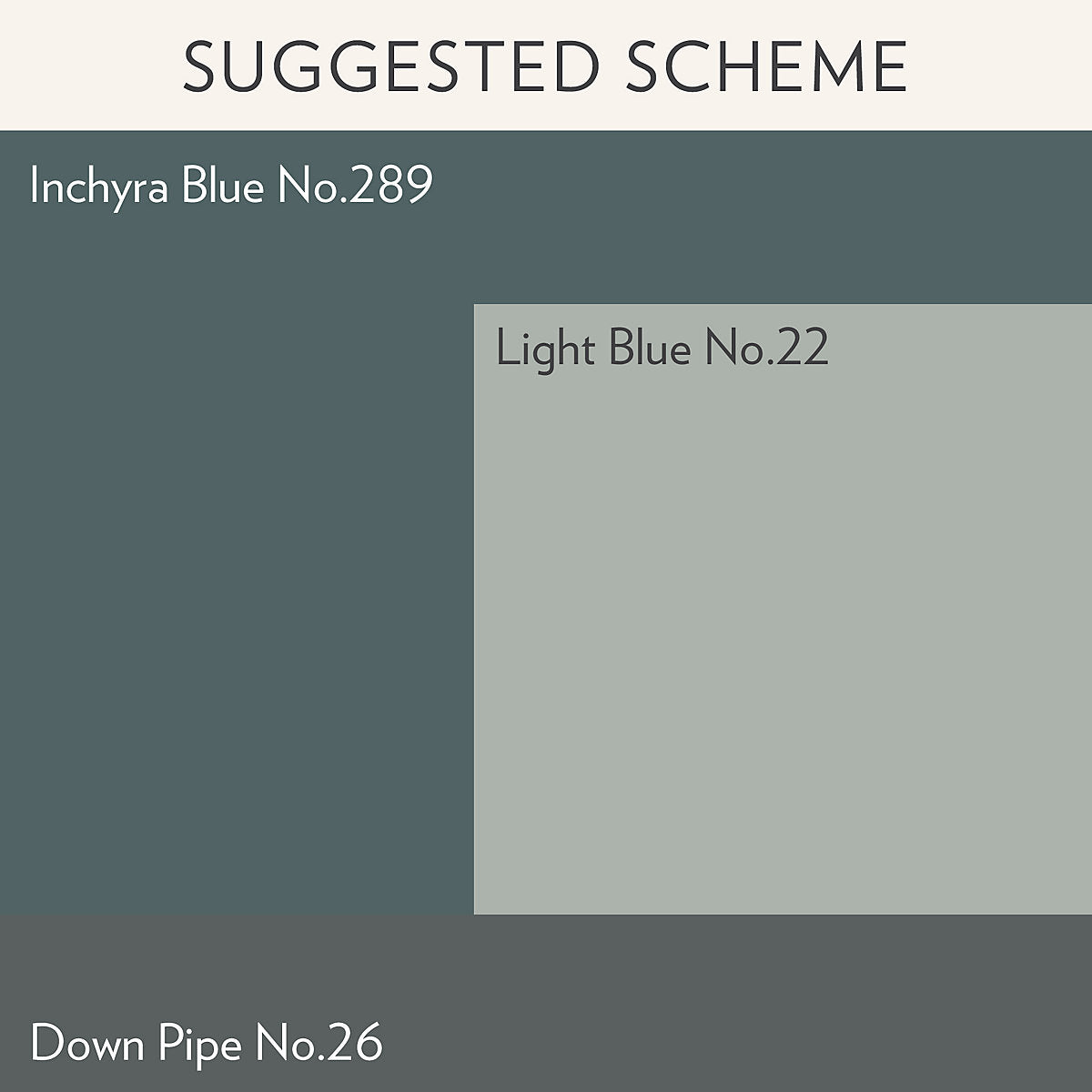 Farrow & Ball Inchyra Blue No.289 Flat eggshell Multi-surface Topcoat Paint, 750ml Tin