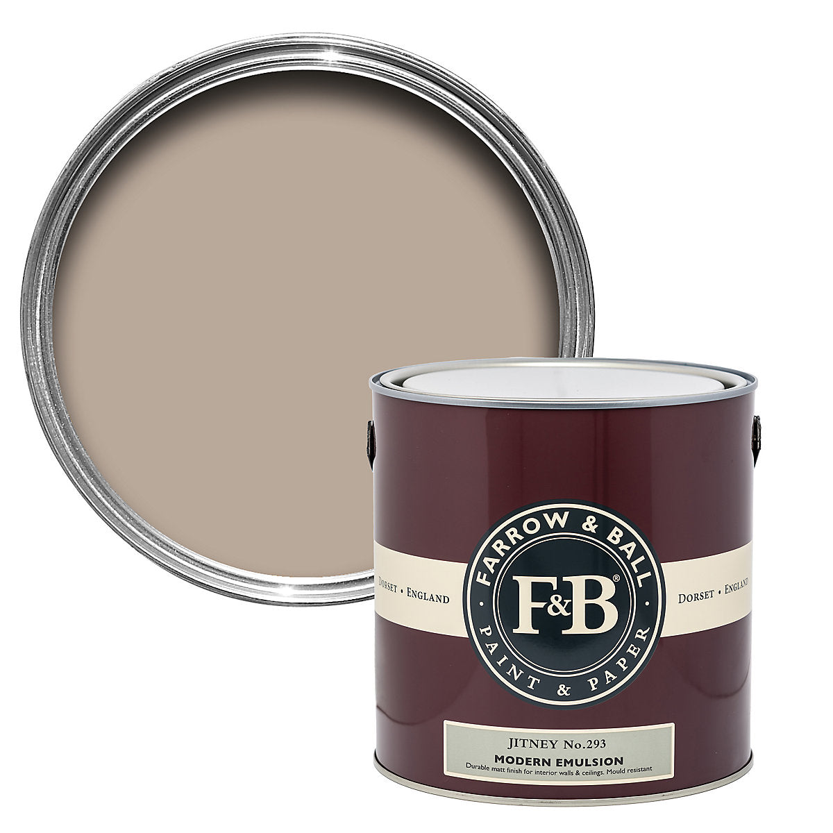Farrow & Ball Modern Jitney No.293 Matt Emulsion paint, 2.5L