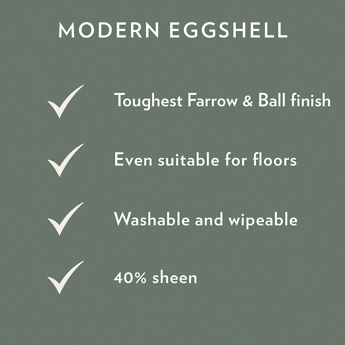 Farrow & Ball Modern Kakelugn Eggshell Interior Metal & wood paint, 750ml