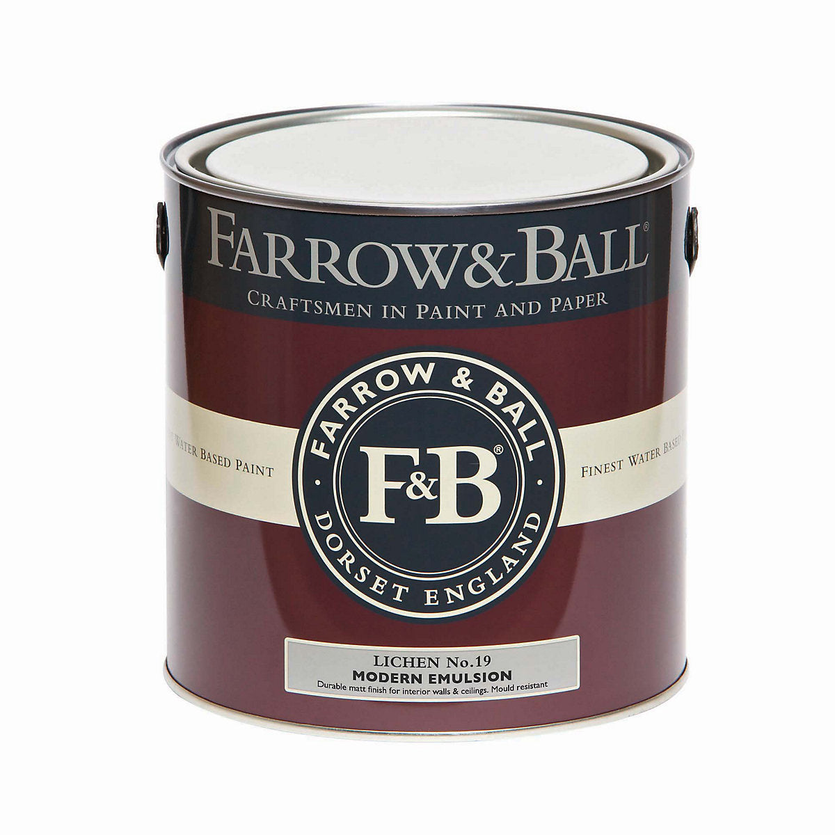 Farrow & Ball Modern Lichen No.19 Matt Emulsion paint, 2.5L