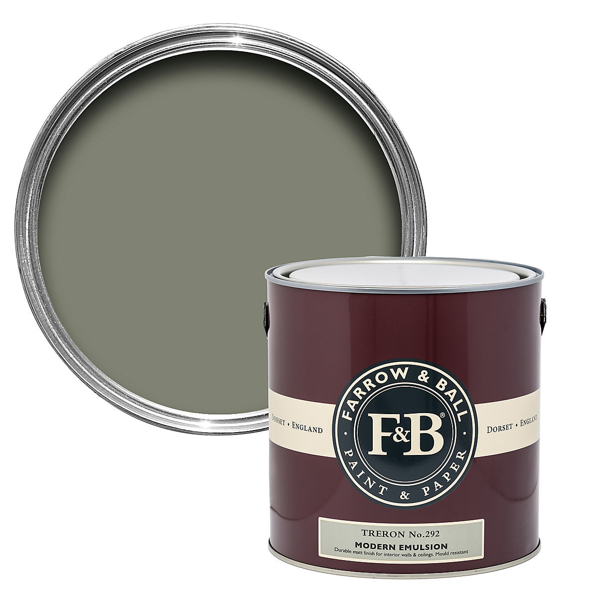 Farrow & Ball Modern Treron No.292 Matt Emulsion paint, 2.5L