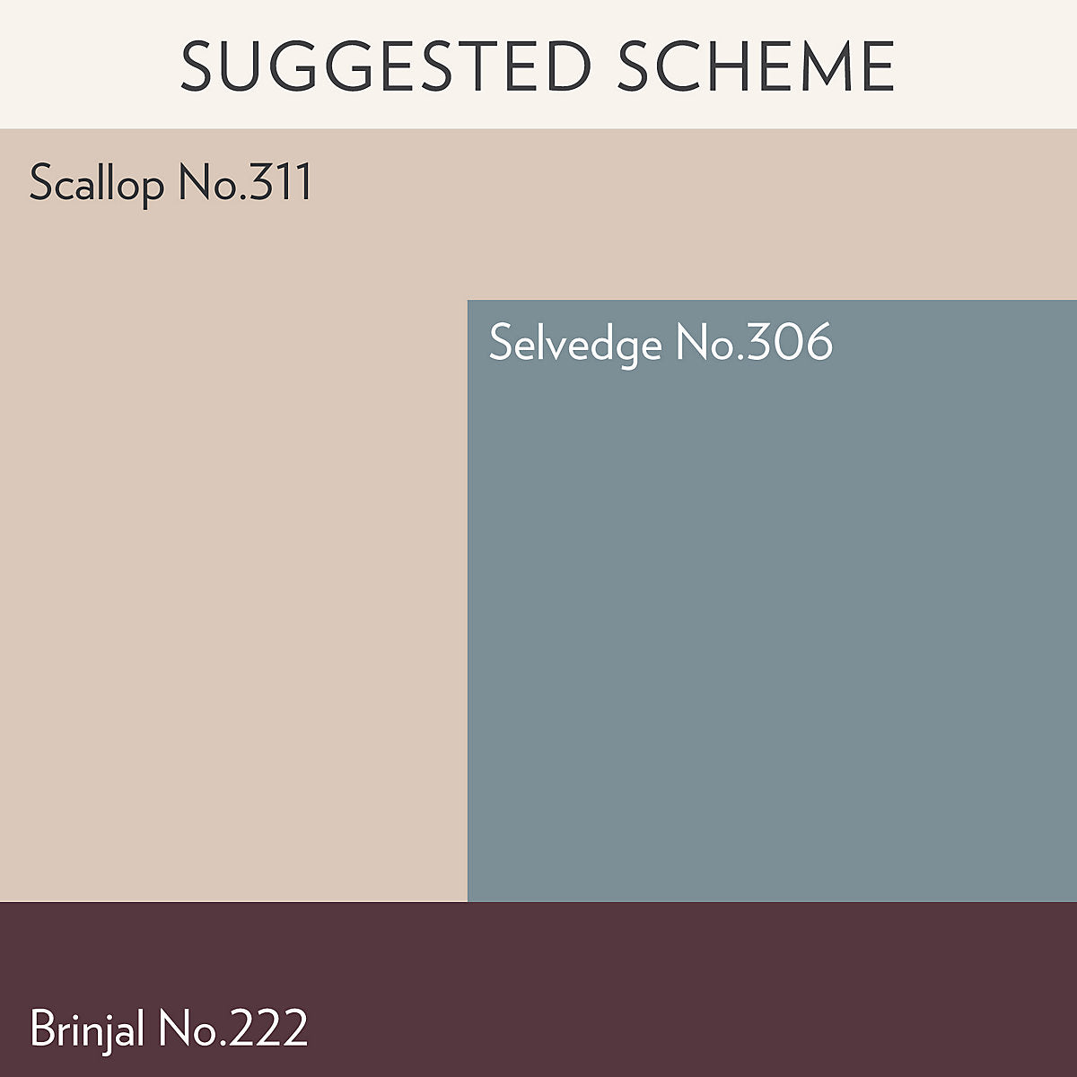 Farrow & Ball Scallop Dead-Flat Matt Multi-surface Emulsion paint, 2.5L