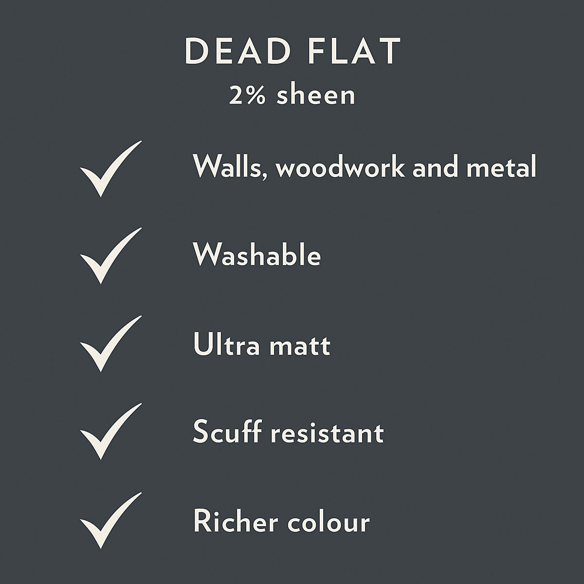 Farrow & Ball School House White Dead-Flat Matt Multi-surface Emulsion paint, 750ml