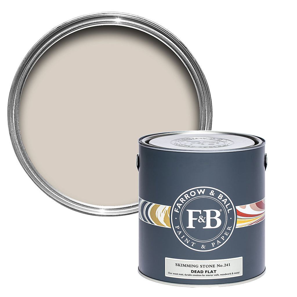 Farrow & Ball Skimming Stone Dead-Flat Matt Multi-surface Emulsion paint, 2.5L