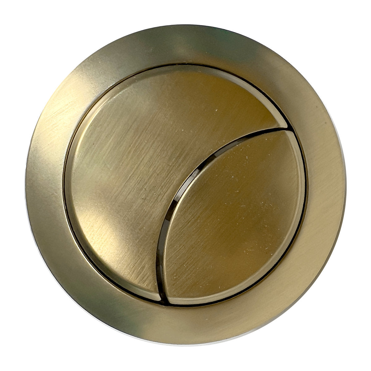 * Fewstone Brushed Brass effect Plastic Dual Flush button
