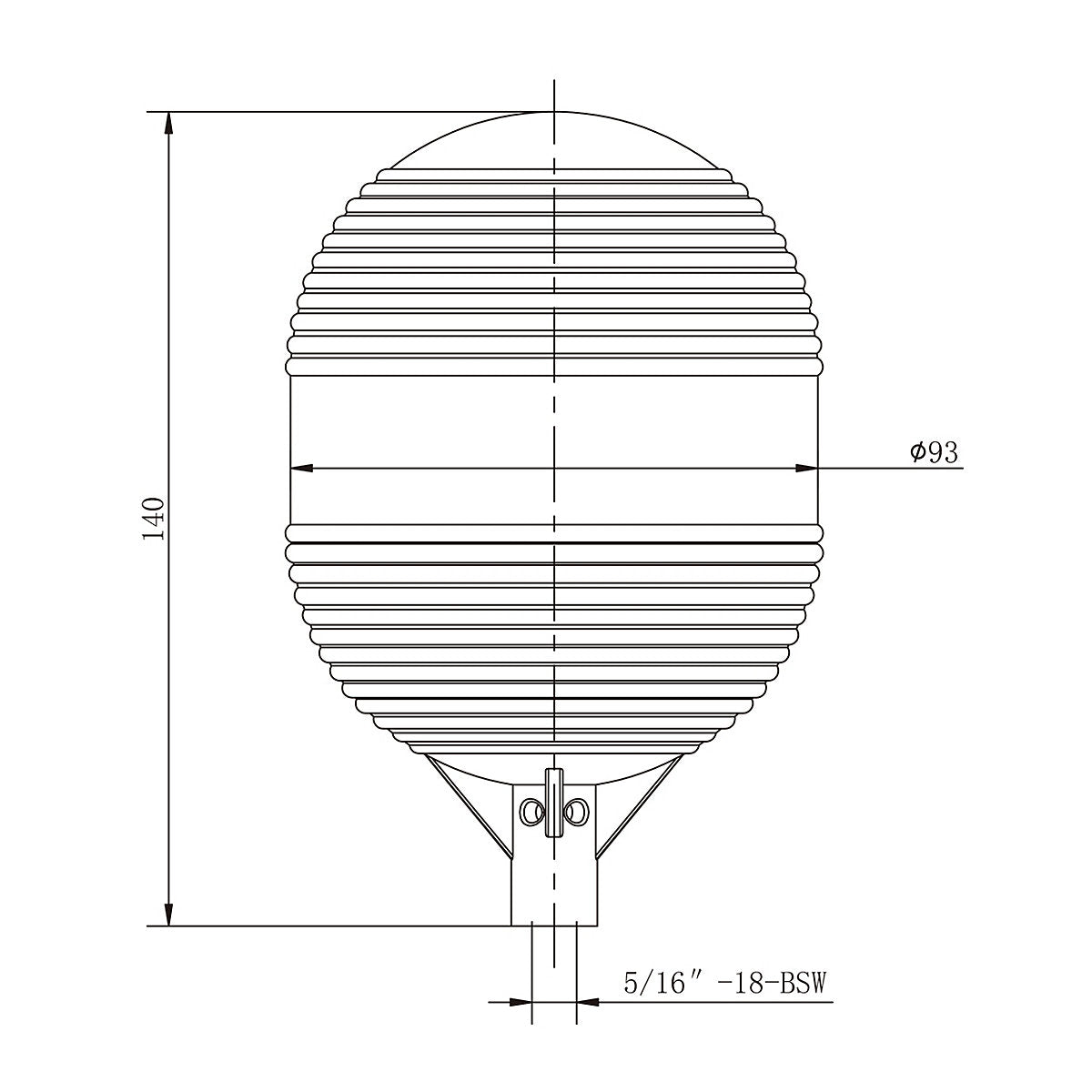 Flomasta Brass & plastic Cylindrical Ball float (Dia)93mm ⁵⁄₁₆"
