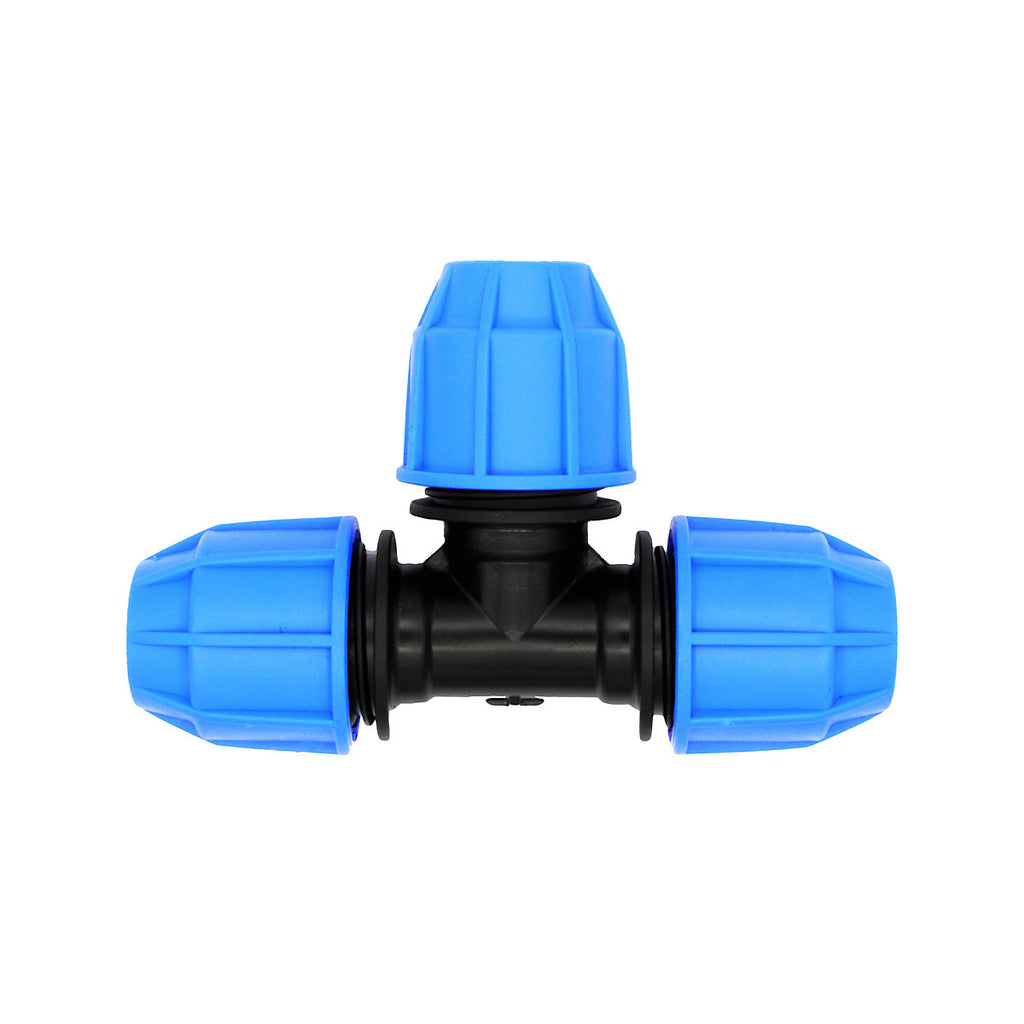 FloPlast Plastic & stainless steel Compression Equal Tee (Dia) 25mm x 25mm x 25mm