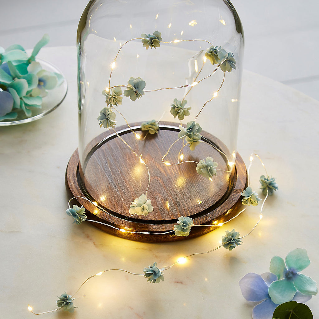 Floral Battery-powered Warm white 10 LED Indoor String lights