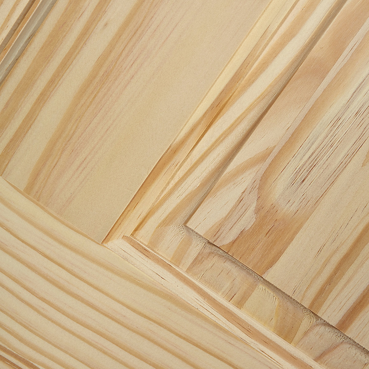 Fortia 4 panel Unglazed Victorian Pine veneer Internal Clear pine Fire door, (H)1981mm (W)686mm (T)44mm