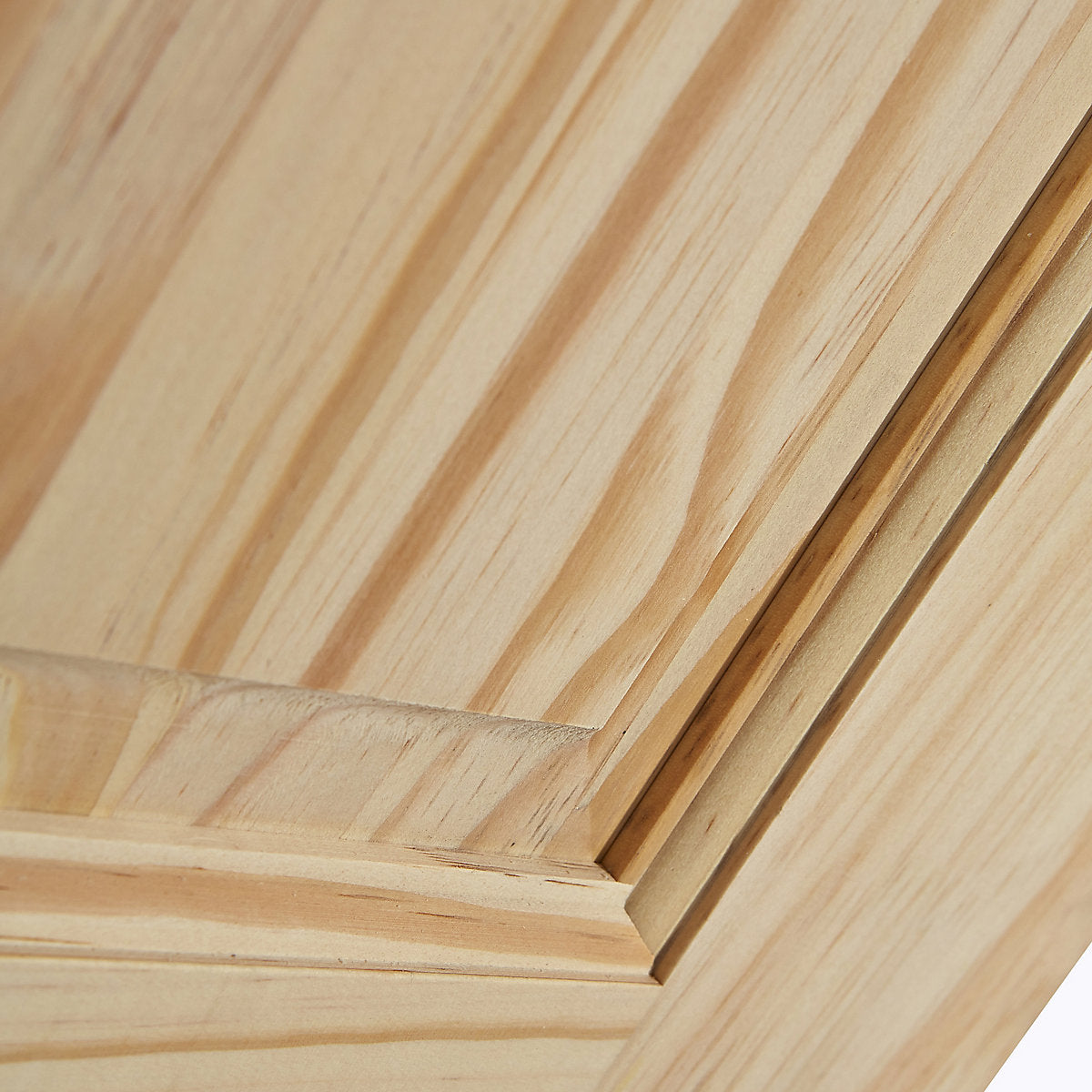 Fortia 4 panel Unglazed Victorian Pine veneer Internal Clear pine Fire door, (H)1981mm (W)838mm (T)44mm