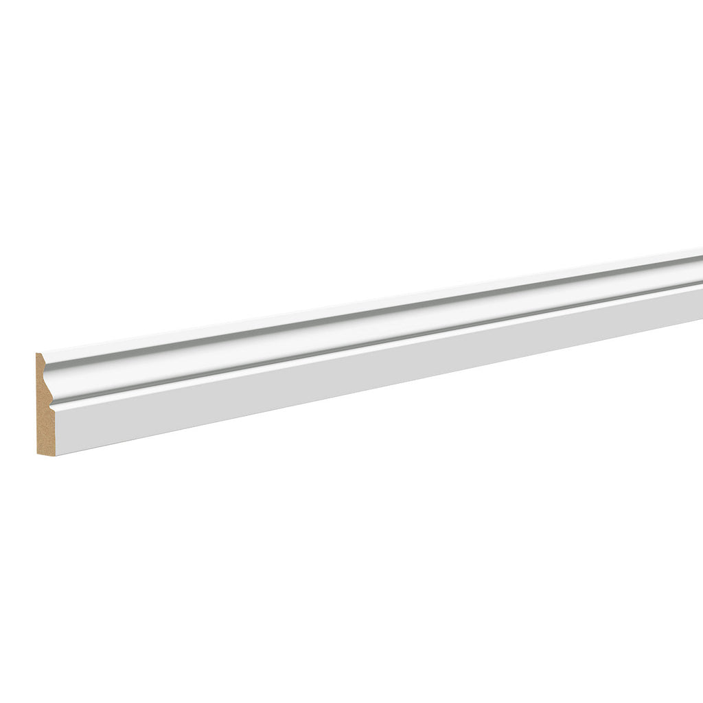 Fully finished White MDF Ogee Architrave (L)2100mm (W)69mm (T)18mm