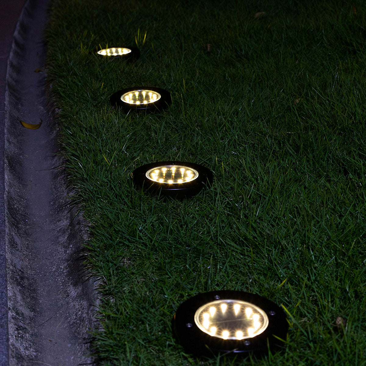 Gavea Black Solar-powered Integrated LED Outdoor Ground light