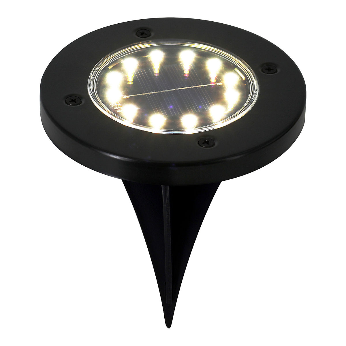 Gavea Black Solar-powered Integrated LED Outdoor Ground light